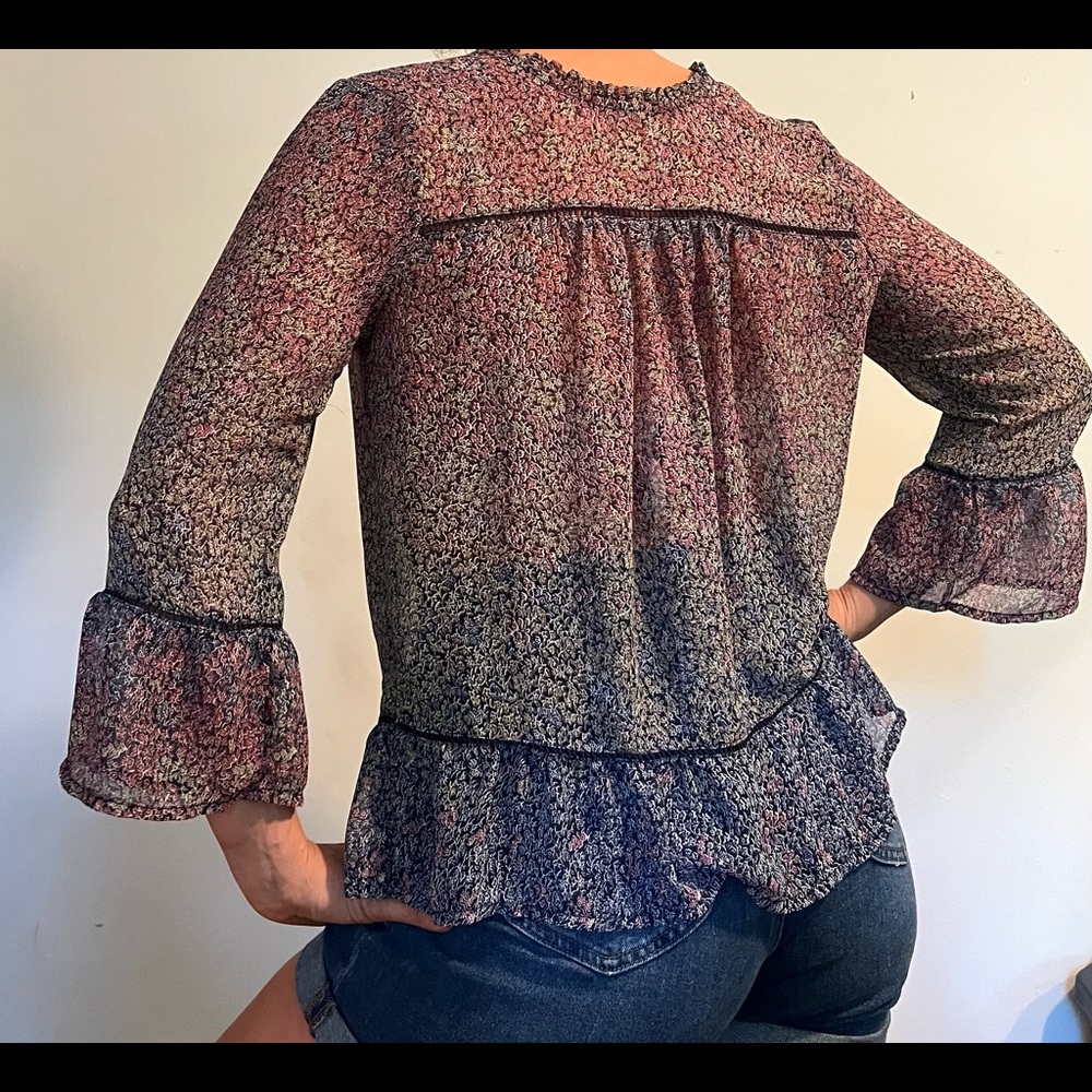 Lucky Brand floral blouse